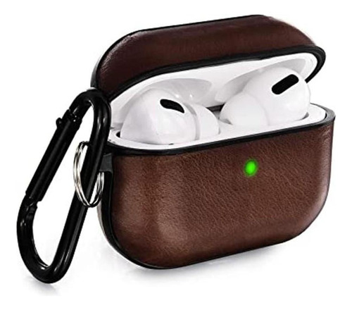 Vmoro Funda Para AirPods Pro De Piel Auténtica Funda Para