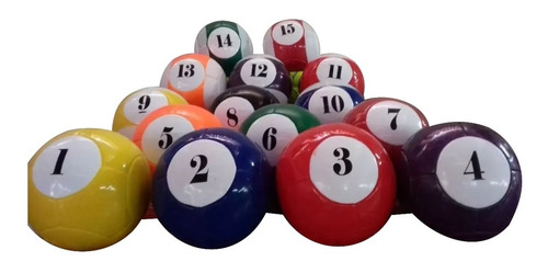 Set Balón #3 Para Snookball Poolball Footpool 16 Pz