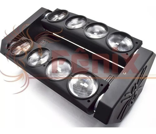 4 Spider Moving Beam 8 Leds De 12w Quadriled Rgbw Dmx Bivolt