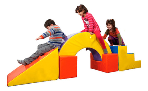 Set De Espuma Psicomotricidad Rampa Semi Circulo Escalera