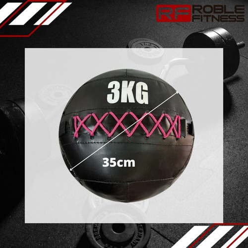 Imagen 2 de 8 de Pelota Crossfit Medicine Ball 3kg Calidad Premium