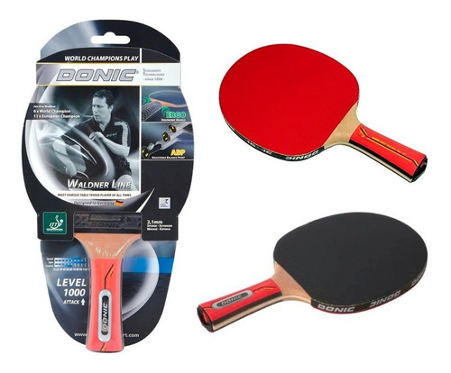 Imagen 1 de 9 de Paleta Tenis Mesa Donic Waldner 1000 Ping Pong Profesional