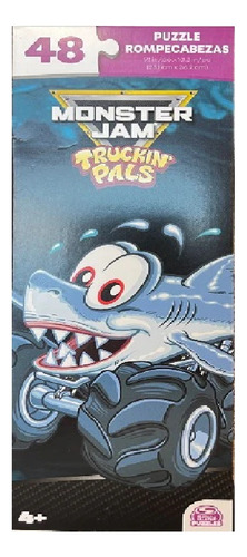 Rompecabezas Monster Jam Megalodon Juego Didáctico 48 Pzas