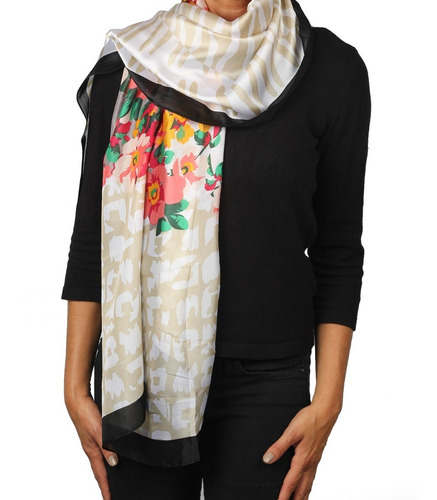 Chalina Pashmina Seda Mujer Bien Amplia Diseño Importada