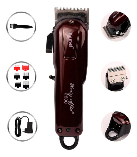 Maquina Corte Kemei Km 2600 Pg Digital Led