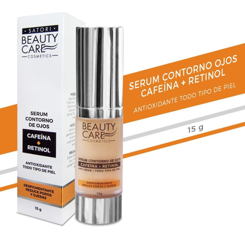 Serum Contorno De Ojos Cafeína + Retinol Satori Beauty C 15g