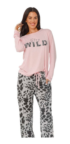 Pijama Mujer Invierno Donnamia Stay Wild 6301-22