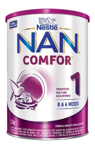 Fórmula Infantil Nan Comfor-1 Nestlé Gigante 1,2kg 0 À 6 Mês