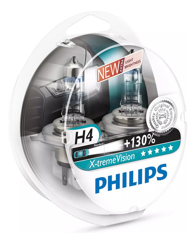 Lampara Philips H4 Xtreme Vision Set X2 Chevrolet Agile F1 