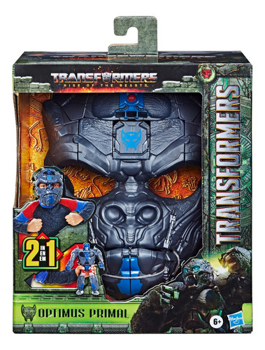 Máscara Transformers 2 Em 1 Optimus Primal F4650 Hasbro