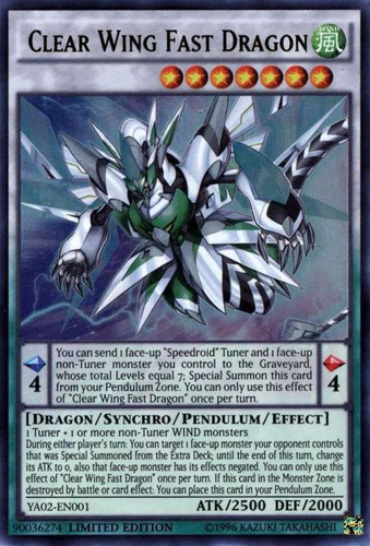 Clear Wing Fast Dragon - Dude Yugioh