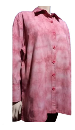 Blusa Camisa Degrade Rosa Talle 2/3xl Grande Especial