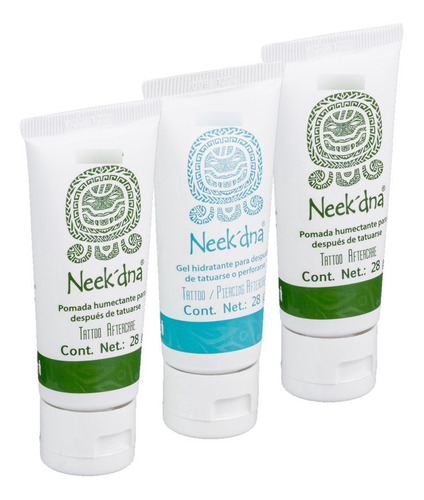 Imagen 3 de 3 de Neek´dna Pack 3 Pzs, Tattoo & Piercing Aftercare