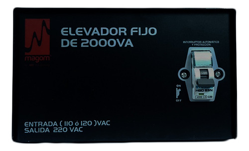 Elevador Fijo Voltaje Tension 2000va 2kva 110 A 220v Magom