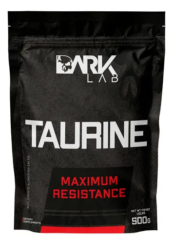 Taurina Dark Lab Refil 500g Sabor Taurine Preto