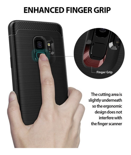 Funda Rearth Ringke ® Samsung S9 Onyx Black 100% Orig.