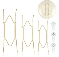 Comprar Soportes Para Platos, 15\u002F20\u002F25 Cm, Aleación, Con Ganchos Oro