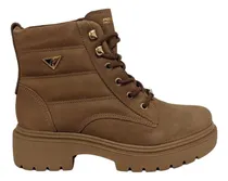 Comprar Bota Pegada Confort Acordonada Invierno Dama Cuero