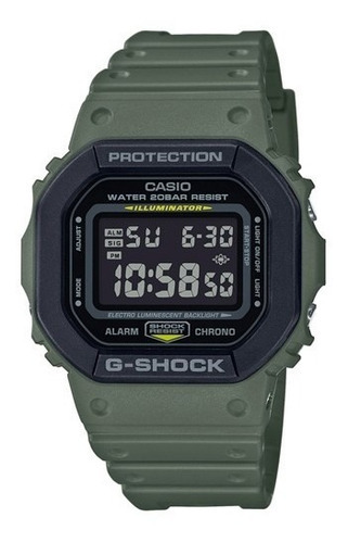 Reloj Casio G-shock Digital Hombre Original E-watch Color De La Correa Verde