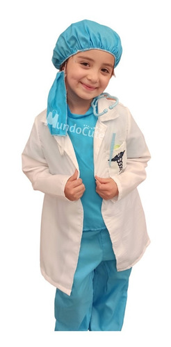 Imagen 2 de 7 de Disfraz Medico Doctor Niño Incluye Accesorios Disfraces