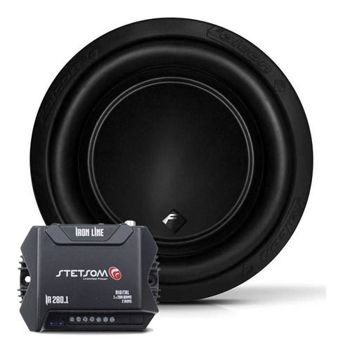 Subwoofer Falcon 8 Polegadas 200w Rms + Módulo Stetsom 280w