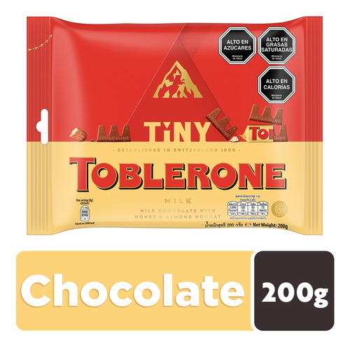Toblerone Chocolate Leche Bolsa Mini 200 Gr
