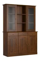 Comprar Modular Cristalero Agata Aparador Alacena 1.30 En Madera 