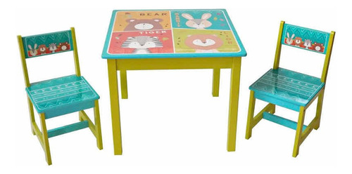 Escritorio Infantil Mesa Infantil Juego De Mesa + 2 Silla