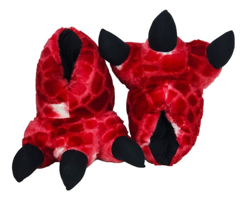 Pantuflas Garra Dinosaurio Red