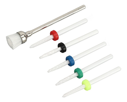 Juego De Brocas Para Limas De Uñas, Juego De 6 Brocas Para U
