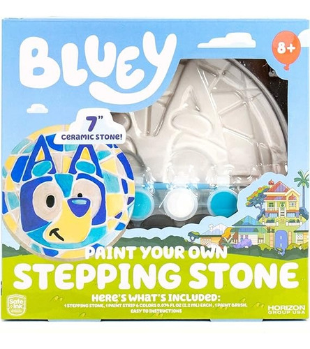 Bluey Pinta Tu Propia Piedra Escalonada De Arte