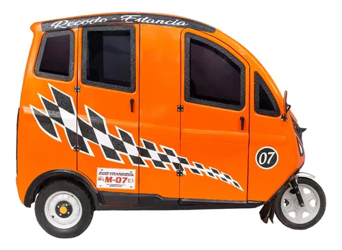 Tricimovil M02 Naranja Bicitaxi.