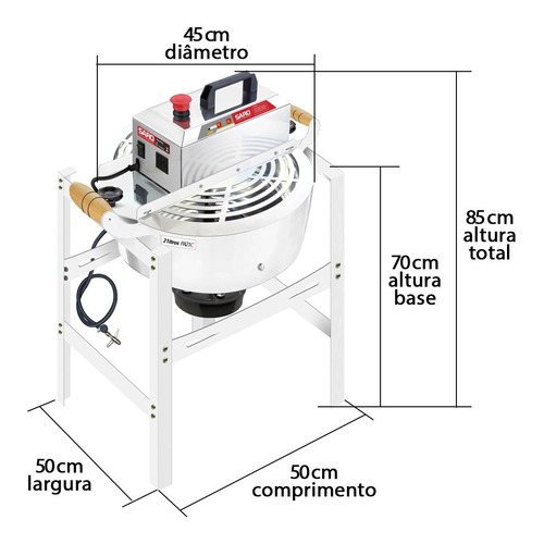 Misturador Panela Misturela Saro Prmq10 21 Lts Gás Mexedor