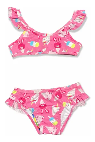 Biquini Infantil Menina Uv50 Roupa De Banho Bebe Tip Top