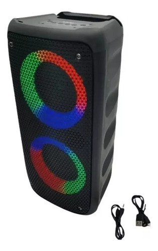 Imagen 5 de 8 de Parlante Inalambrico Muvup Bt Bass Rgb Parlante Portatil Usb
