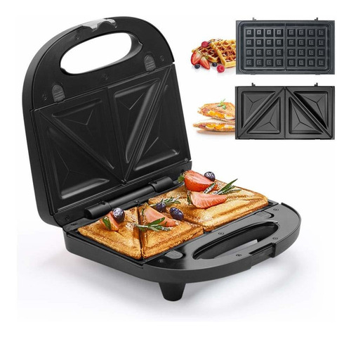 Sandwichera Multifun 2 En1 Gofr Tortilla Re Placa Luz