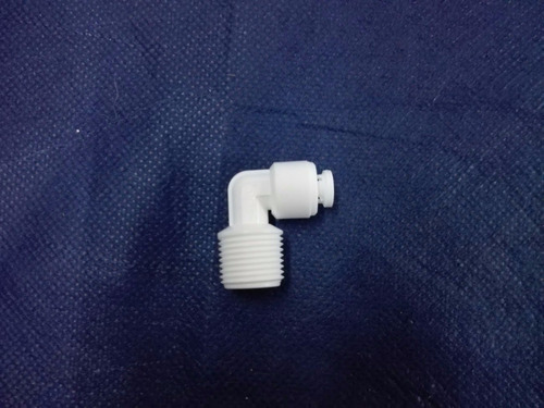 Imagen 4 de 6 de Conector Acople Rapido Codo Rosca 3/8 Tubo 1/4 Osmosis Inv