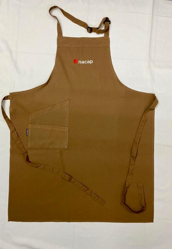 Pechera Café Bordado Logo Inacap Youniforms Chef