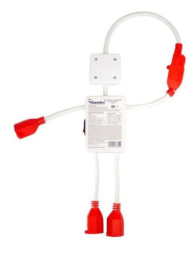 Sanelec (8605) Multicontacto C/supresor Muñeco De Nieve