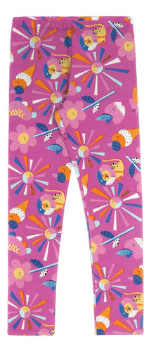 Calza Legging Alakazoo Para Niña Casual Estampado Mvd Sport