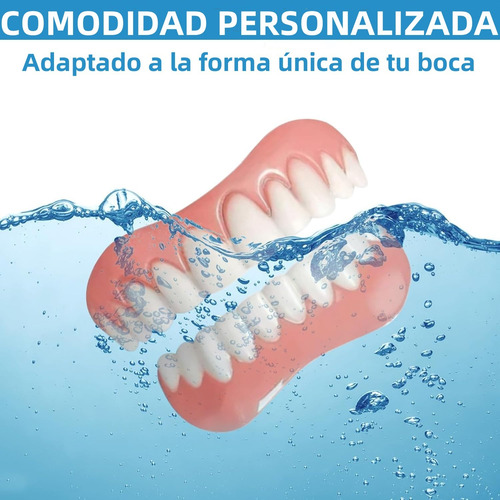Juego De Adhesivas Prótesis Dentales De Silicona Brillante