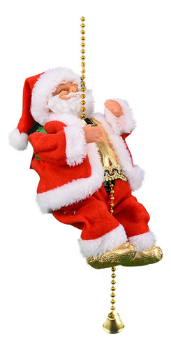 V Christmas Music Old Man Doll, Ladder Climbing Santa Claus