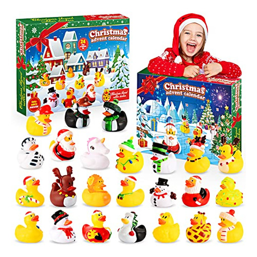 Advent Calendar- Christmas Rubber Ducks Bath Toys Gifts...