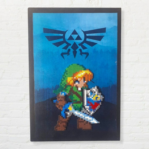 Cuadro Hama Bead Link (the Legend Of Zelda) Pixel Art 8bits