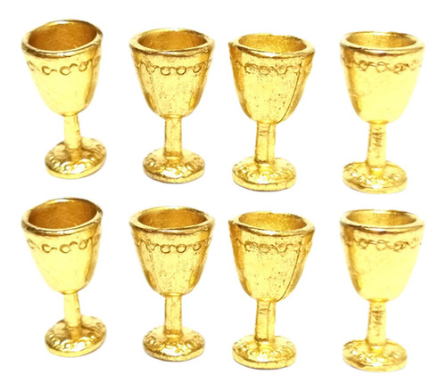 8pcs Vasos De Cáliz 1:12 Copas De Jugar Comida Cocina