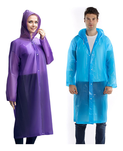 Impermeable Eva Para Hombre Y Mujer, Ponchos De Lluvia Para