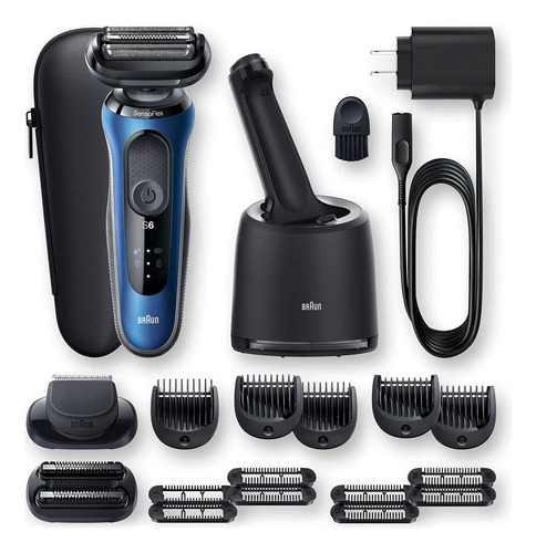 Braun 6090 Precisão Barbeador Elétrico Smartcare Center Cor Azul 127/220v
