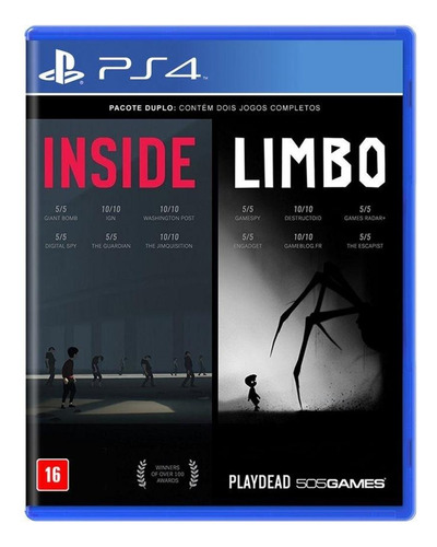 Juego multimedia físico completo de Inside And Limbo para Ps4