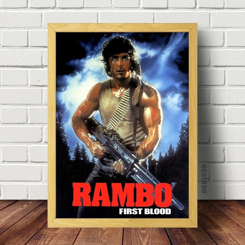 Quadro Poster Do Filme Rambo 