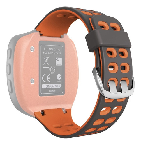 Hefu For Correa De Reloj De Silicona Garmin Forerunner 310xt